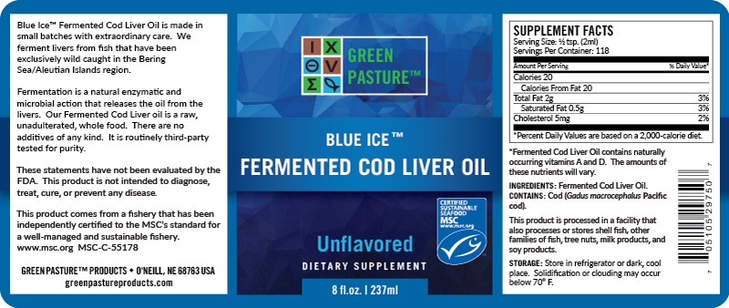 Blu Ice Fermented Cod Liver Oil 237 Ml Prodotti